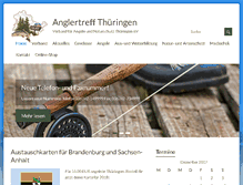Tablet Screenshot of anglertreff-thueringen.de